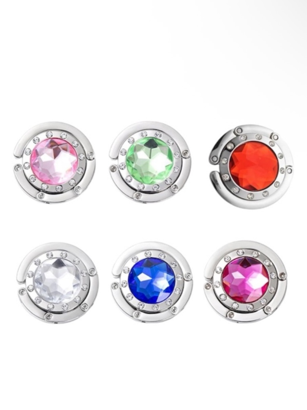 Crystal Accent Purse Hook